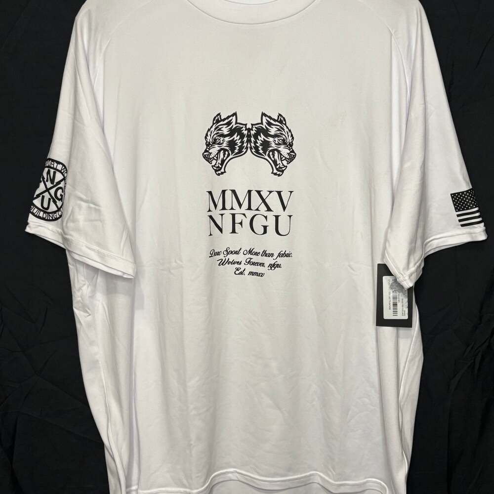 Darc Sport Dry Wolf NFGU Premium Oversized Tee White XL